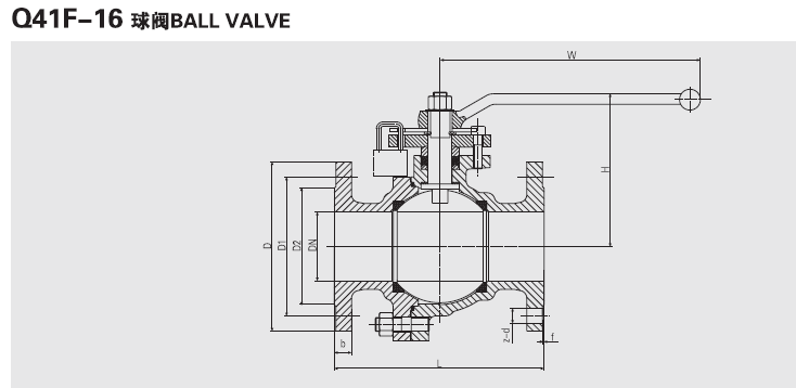 船用青銅法蘭球閥(圖1) 船用青銅法蘭球閥