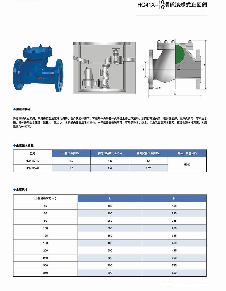 球形止回閥型號圖片工作原理